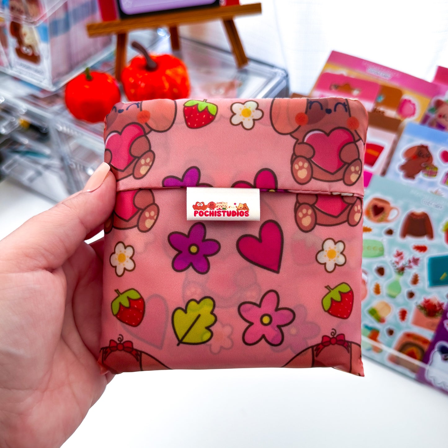 Foldable Reusable Nylon Shopping Bag "Choose your Favorite!"