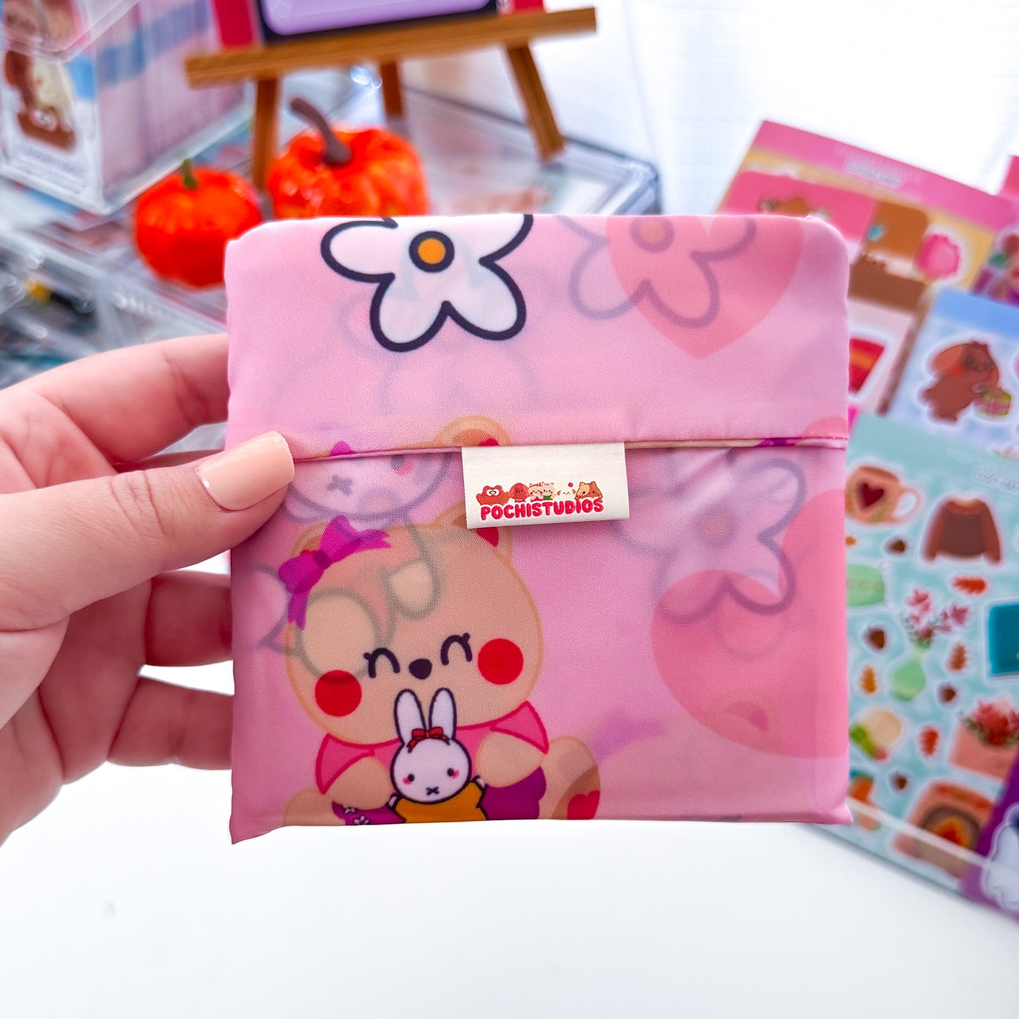 Foldable Reusable Nylon Shopping Bag "Choose your Favorite!"
