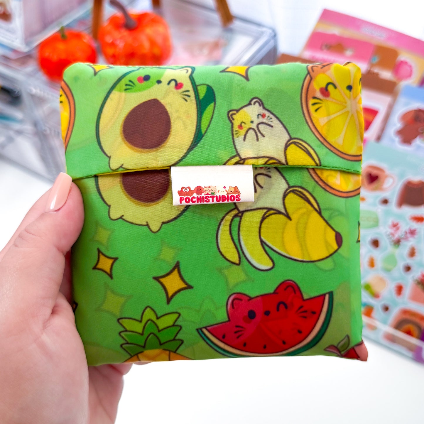 Foldable Reusable Nylon Shopping Bag "Choose your Favorite!"