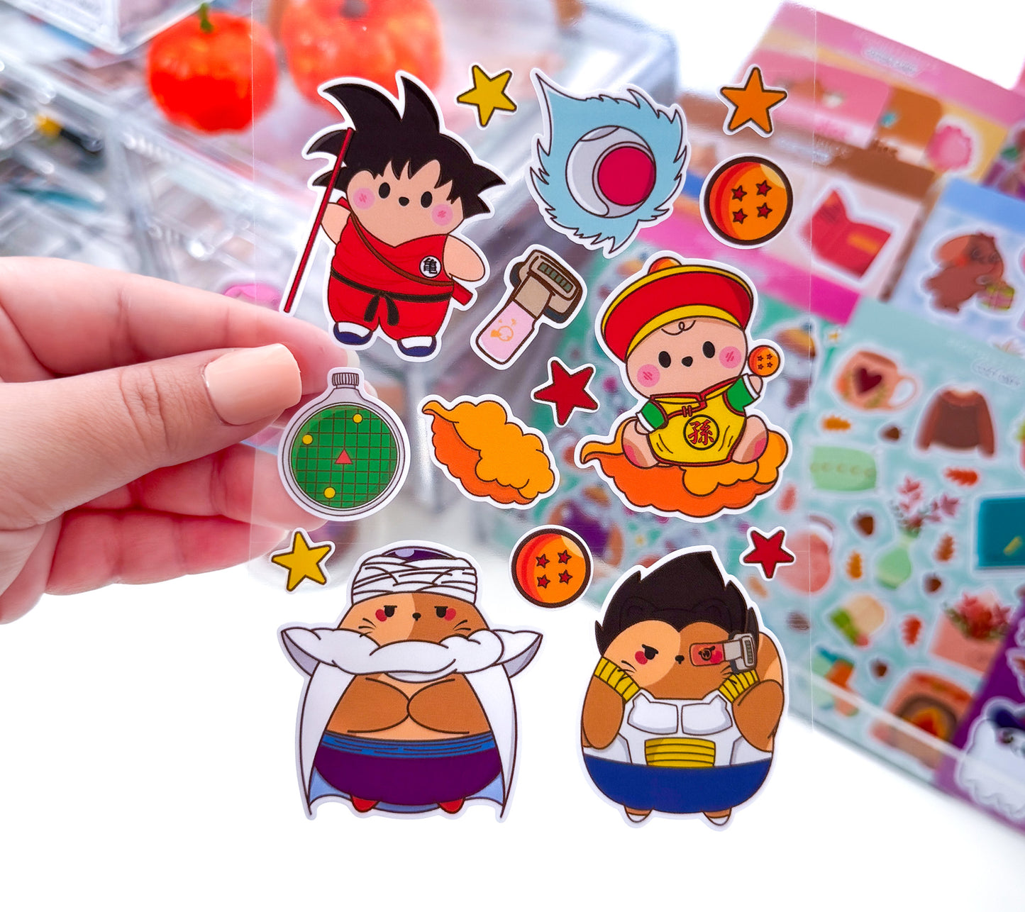 Chibi Dragon Ball Tribute Pochifam Matte Sticker Sheet