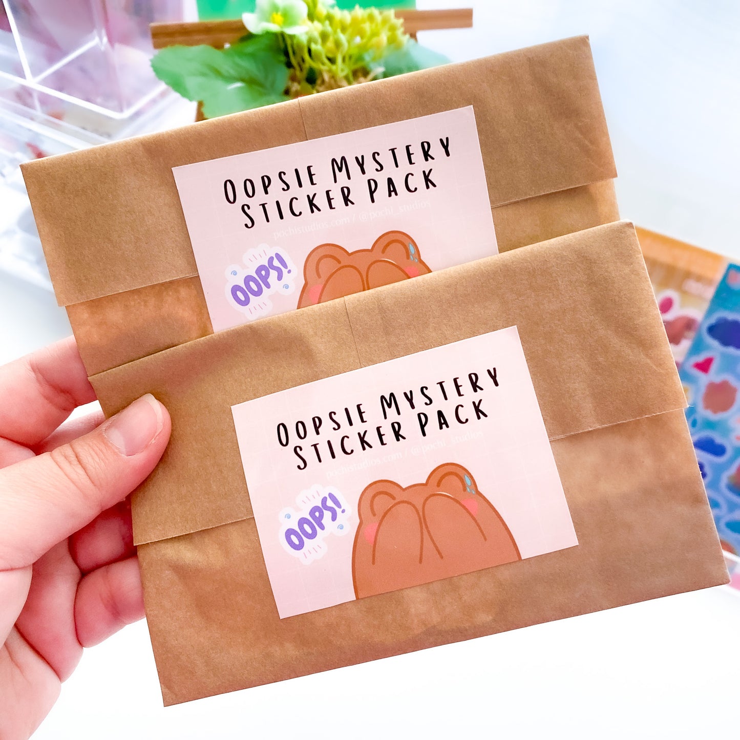 PochiFam Oopsie Waterproof Stickers Mystery Pack