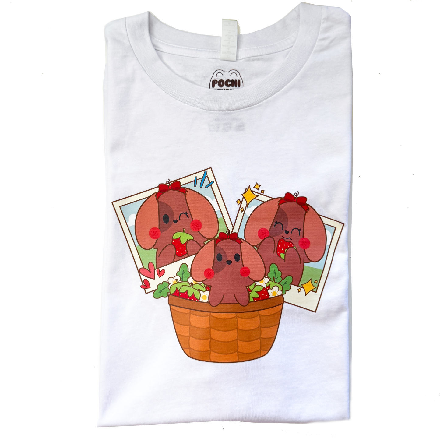 Puppy Nina Strawberry Picking Tee