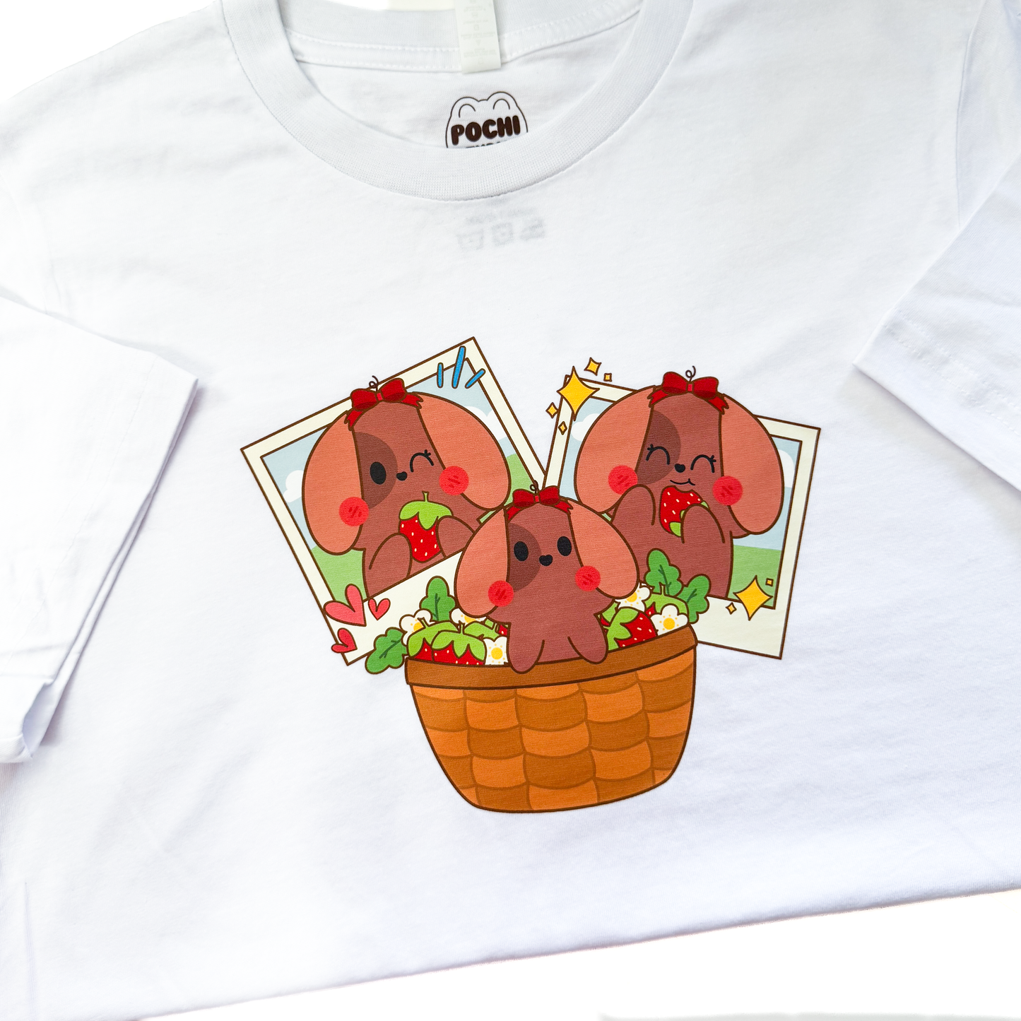 Puppy Nina Strawberry Picking Tee