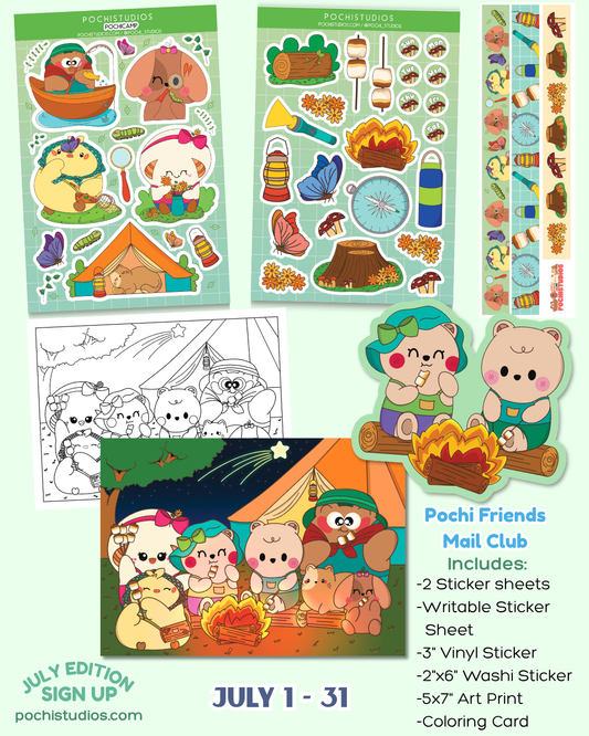 Pochi Friends Mail Club "AUGUST EDITION"