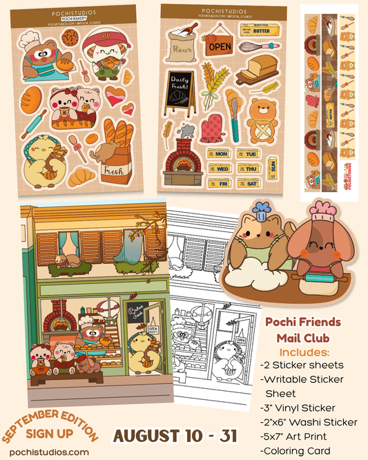 Pochi Friends Mail Club "SEPTEMBER EDITION"