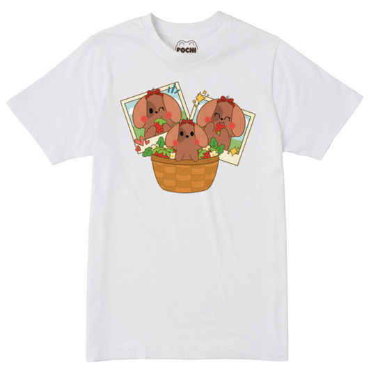 Puppy Nina Strawberry Picking Tee