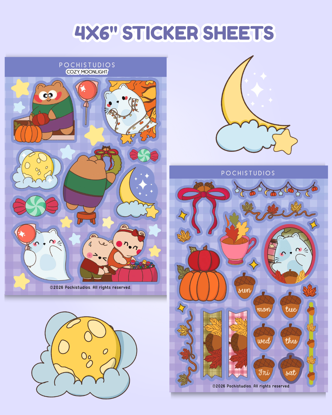 Pochi Friends Mail Club "COZY MOONLIGHT - OCTOBER EDITION"