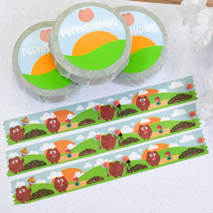 Spring Picnic with Pochi Bear Washi Tape