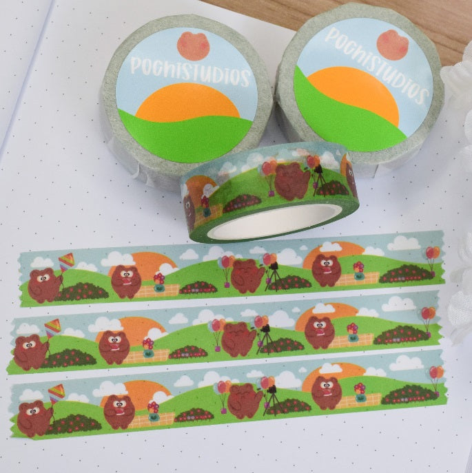 Spring Picnic with Pochi Bear Washi Tape