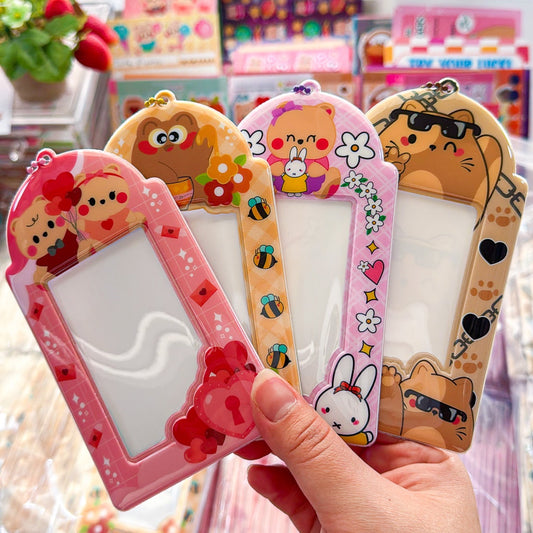 Colorful Pochifam PVC Photocard Holder Keychain "CHOOSE YOUR FAVORITE!"