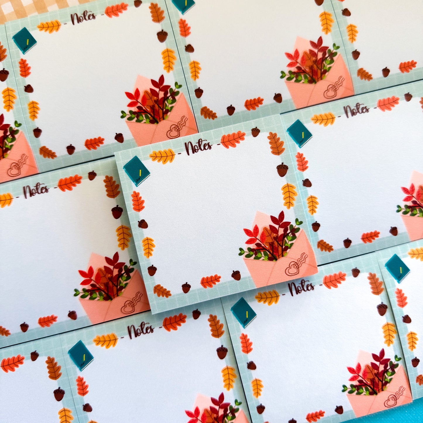 Cozy Fall Hygge Autumn 3 x 3 inch Sticky Notes