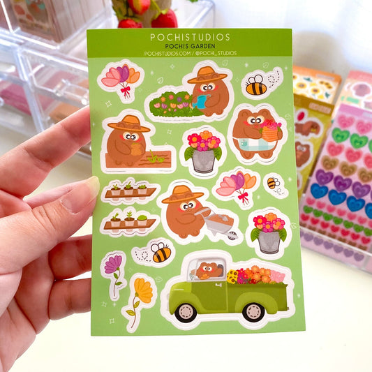 Pochi's Garden Vinyl Sticker Sheet