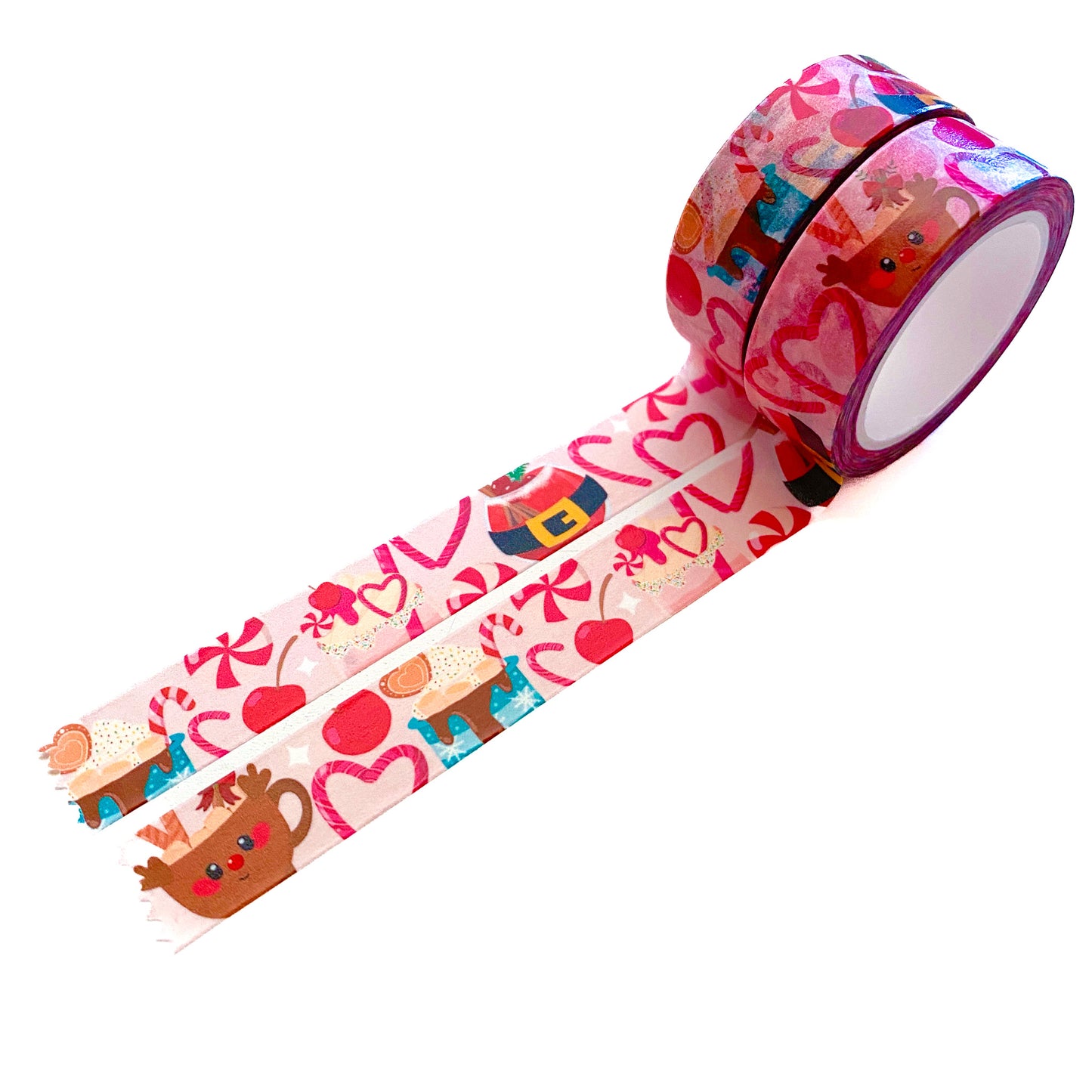 Pink Holiday Drinks Christmas Washi Tape