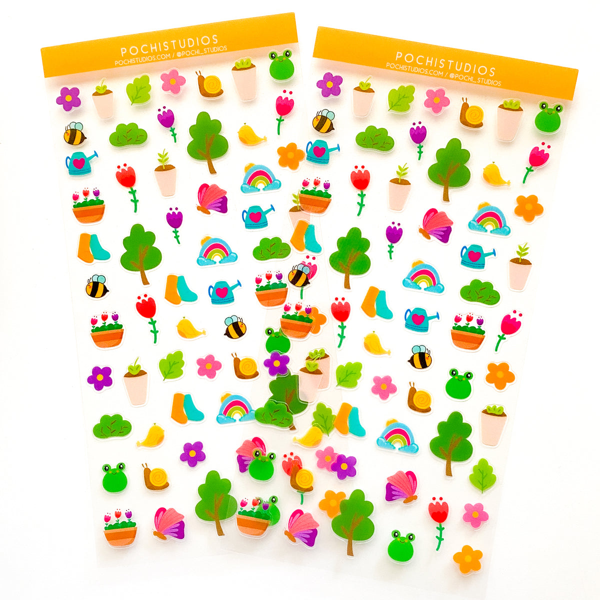 Sticker Mini Spring Roll Spring Time Mini Stickers Deco Glossy Clear Vinyl Sticker Sheet ...