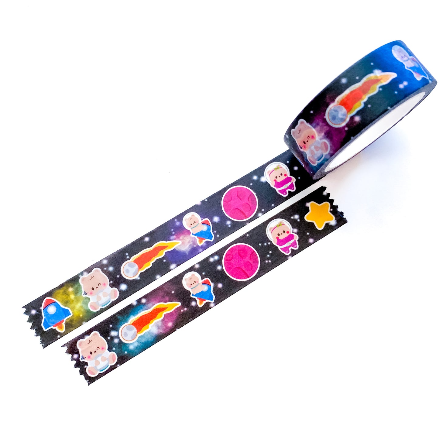 Little Baby Bear Twins Cookie & Berries "Space and Planets" Theme Washi Tape