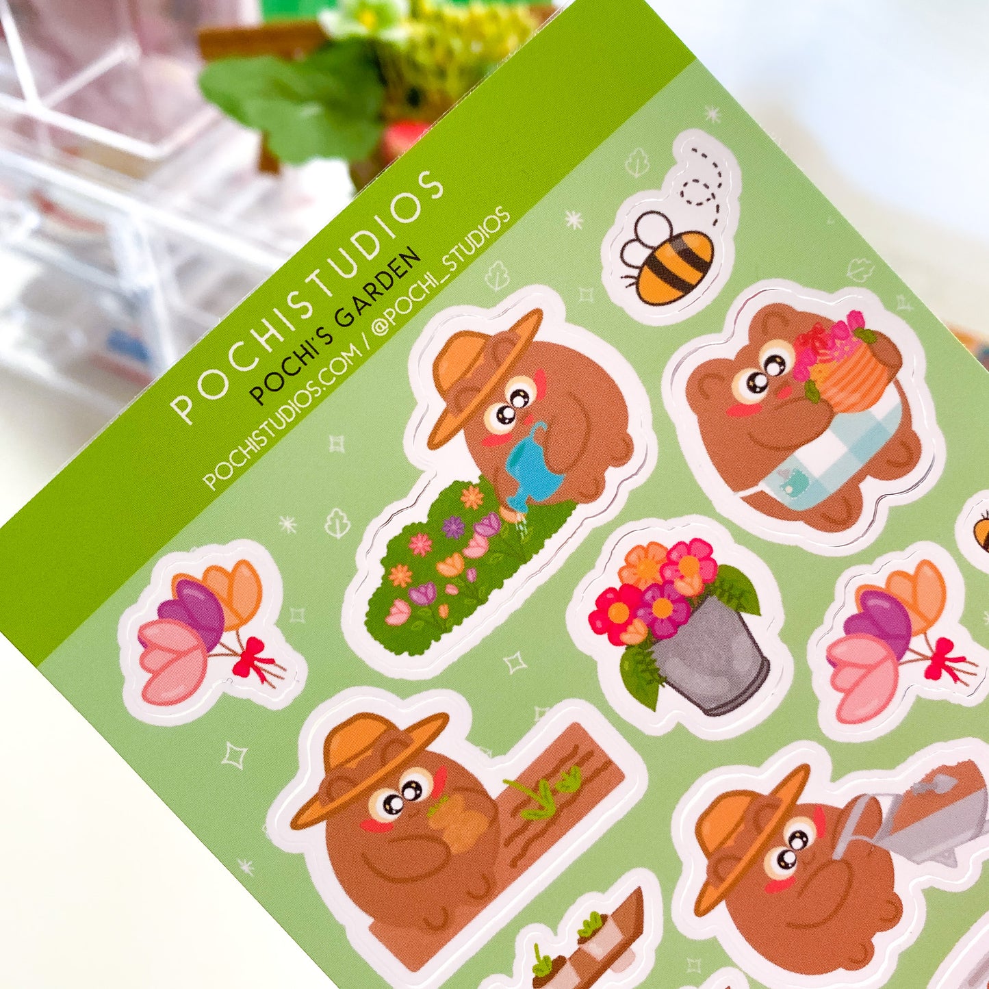 Pochi's Garden Vinyl Sticker Sheet