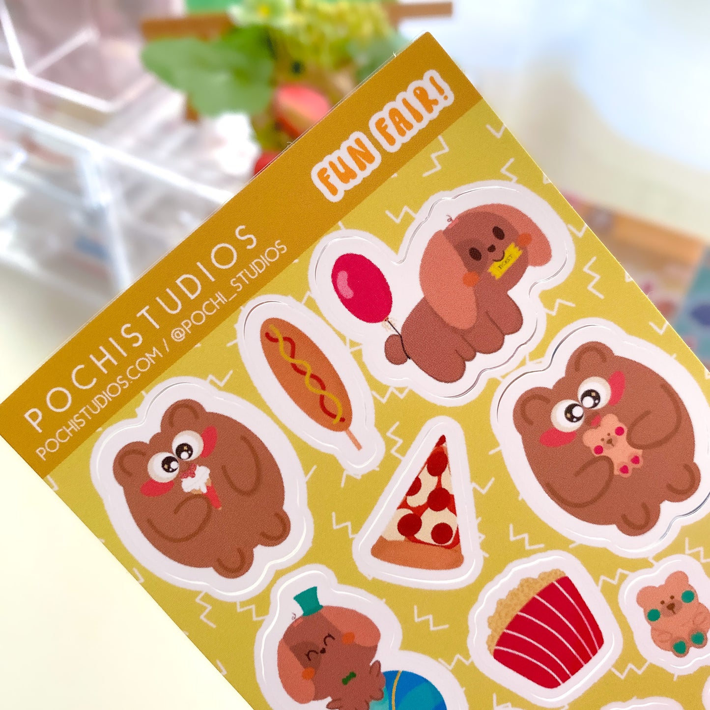 Pochi and Nina's First County Fair Matte Vinyl Sticker Sheet